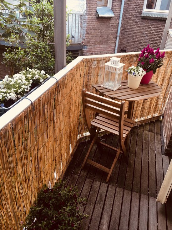 Balkonscherm met donkergroene bladeren 200x100 cm kopen