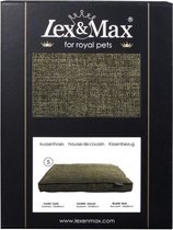 Lex & max stockholm - losse hoes voor hondenkussen - boxbed 120x80x1 cm