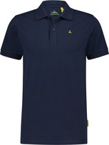 NOMAD® Polo Piqué Heren | Donkerblauw | XL | Comfortabel | Polo Shirt Rib kraag en manchetten | Klassieke sluiting met 2 knopen