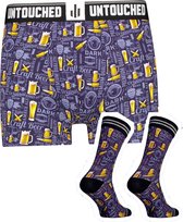Untouched boxershort heren - heren ondergoed boxershorts - cadeau voor man - duurzaam - Craft Beer M Sokken 43 46