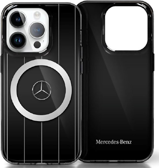 Coque arrière iPhone 15 - Mercedes-Benz - Zwart uni - Plastique | bol