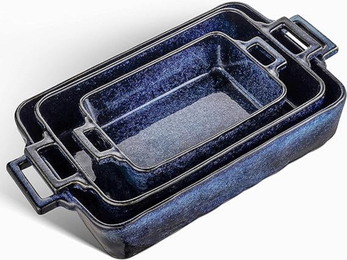 Porseleinen ovenschaal set - veelzijdig en stijlvol - set van 3