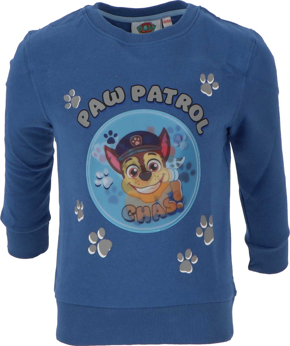 Paw Patrol Sweater Blauw Maat 98 104 bol