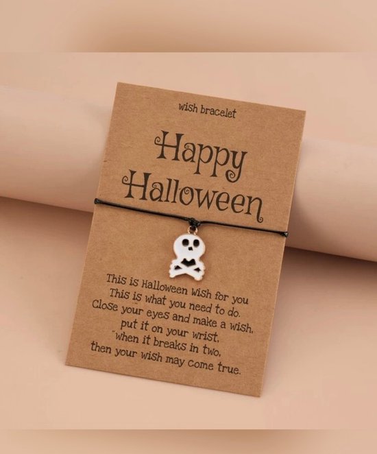 Wens armband / Halloween armband / Make a Wish / Sierraden