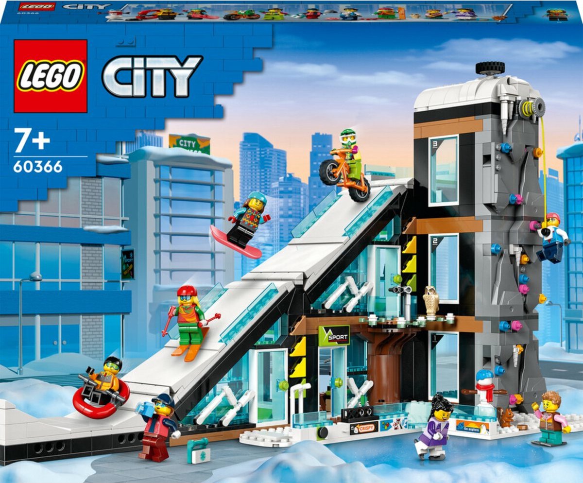 Jouets de Sports d'hiver du centre de ski et d'escalade LEGO City - 60366 |  bol