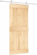 vidaXL-Schuifdeur-met-beslag-90x210-cm-massief-grenenhout