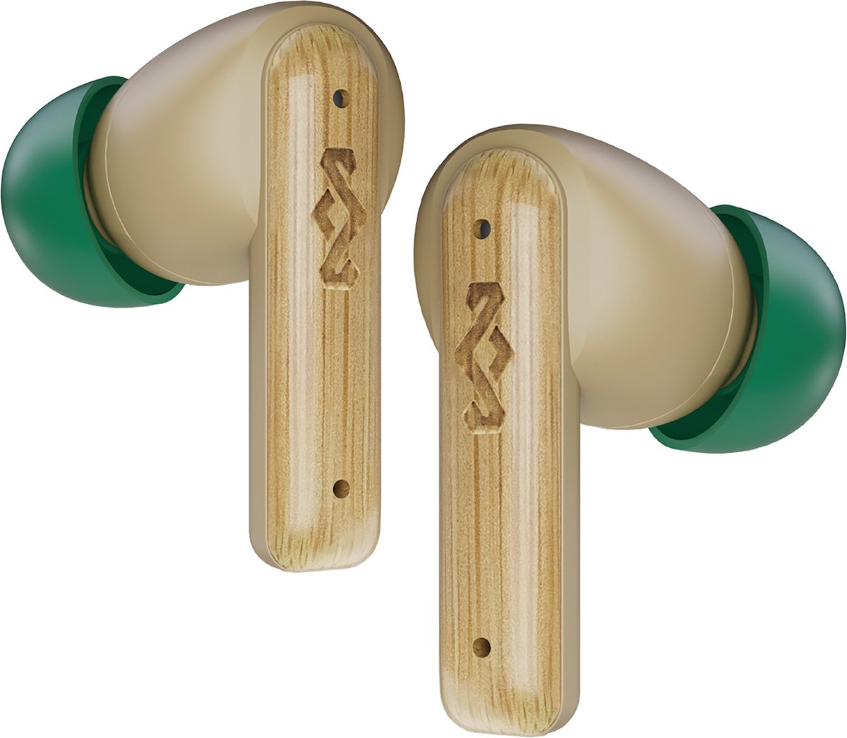 House of Marley Little Bird Oortjes Draadloos - 24 uur Batterijduur - Draadloze Oordopjes - Bluetooth - Eco Friendly Design - Quickcharge - Touchbediening - Cream – foto 2