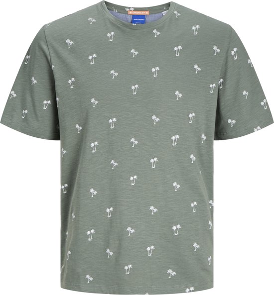 JACK&JONES JORPALM AOP TEE SS CREW NECK DUT Heren T-shirt - Maat XXL