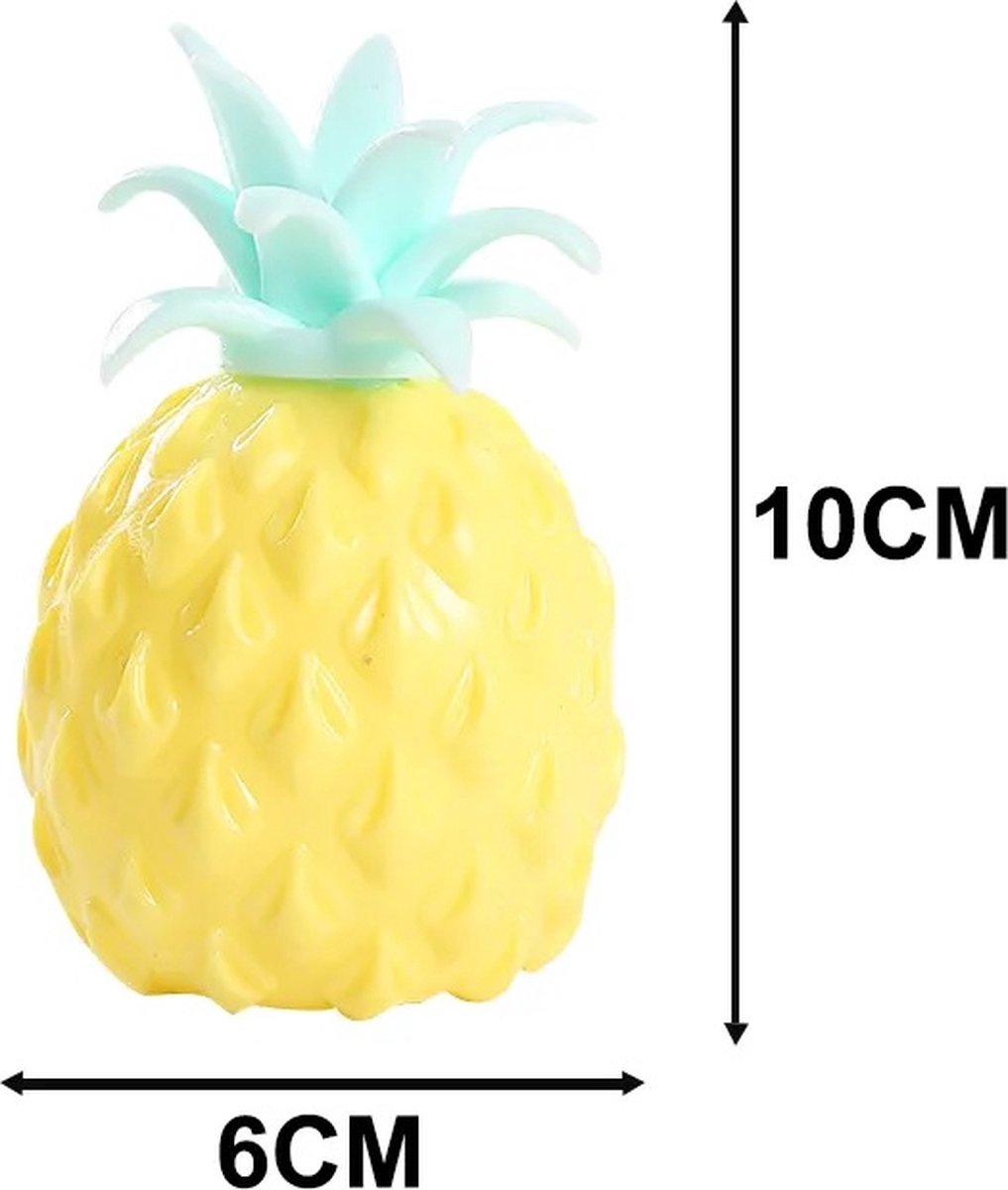 Balle anti-stress ananas - 7 cm - 1 exemplaire - Fidget Toy - Balle à  presser pour la