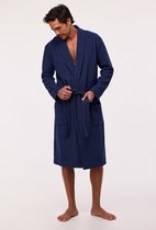 Woody kamerjas fleece heren - donkerblauw - 232-11-MDS-D/826 - maat XL