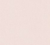 FIJNE STREEPJES BEHANG | Textiellook - roze creme - A.S. Création New Elegance