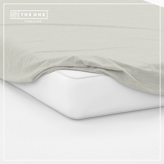 The One Bedding Drap-housse - Extra large - 200 x 220 cm - Coton/Satin - Crème
