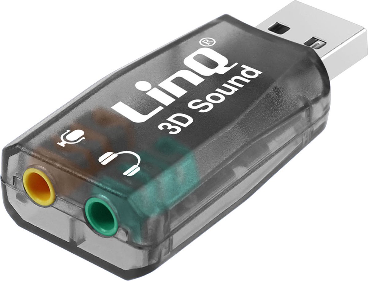 Adaptateur USB-C vers Double Jack 3.5mm femelle Audio et Micro LinQ - Gris