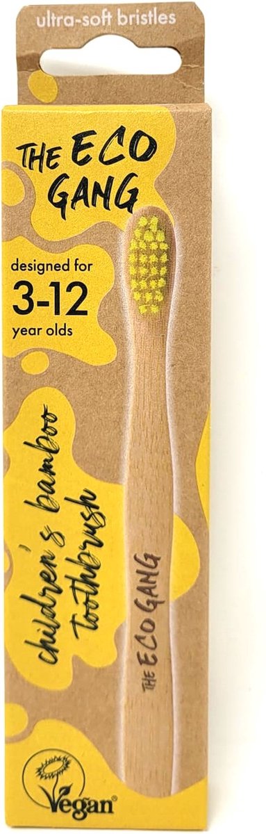 Bamboe tandenborstel voor kinderen - Bamboe kindertandenborstel - Bamboo toothbrush for children - 3-12 jaar oud