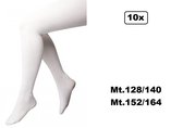 10x Maillot blanc en 2 tailles - taille 128/140 et 152/164 - Piet Sinterklaas événement soirée à thème festival froid