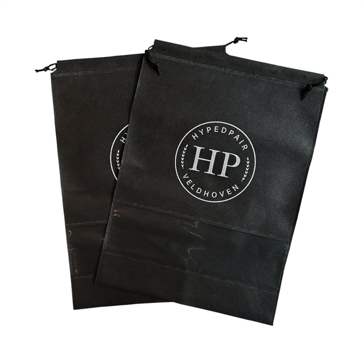 Hypedpair schoenen opbergzak | 2 Stuks | Sneaker opbergtas voor op reis |Extra Groot | Zwart | Waterafstotend | opslag & opbergen schoen | Reizen | Reisproduct | Makkelijk in de koffer | Houd je spullen schoon | Reisaccessoires
