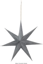 Balivie - Kerstster - Kerstdecoratie - Hanger ster papier - 59x59x11cm - Grijs