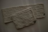 Sjaal-baby-winter-ecru-70x12 cm-handgemaakt-( Sweet baby bedstraw)