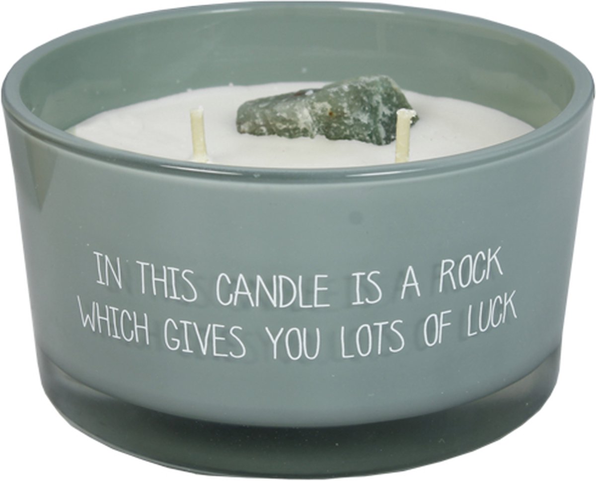 My Flame Lifestyle MY FLAME | Sojakaars met bergkristal - Lots of luck - Minty Bamboo Groen