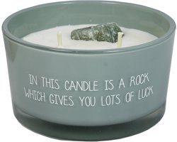 MY FLAME | Sojakaars met bergkristal - Lots of luck - Minty Bamboo