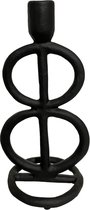 Kandelaar Tulum - zwart - 22.2x11.5x10cm