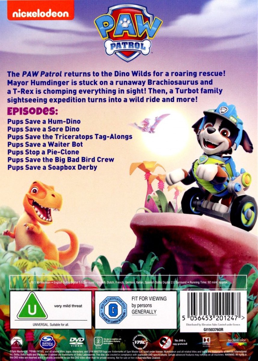 Paw Patrol: Dino Rescue - Roar To The Rescue (DVD) — cadeau in Games, Films & Muziek - foto 2