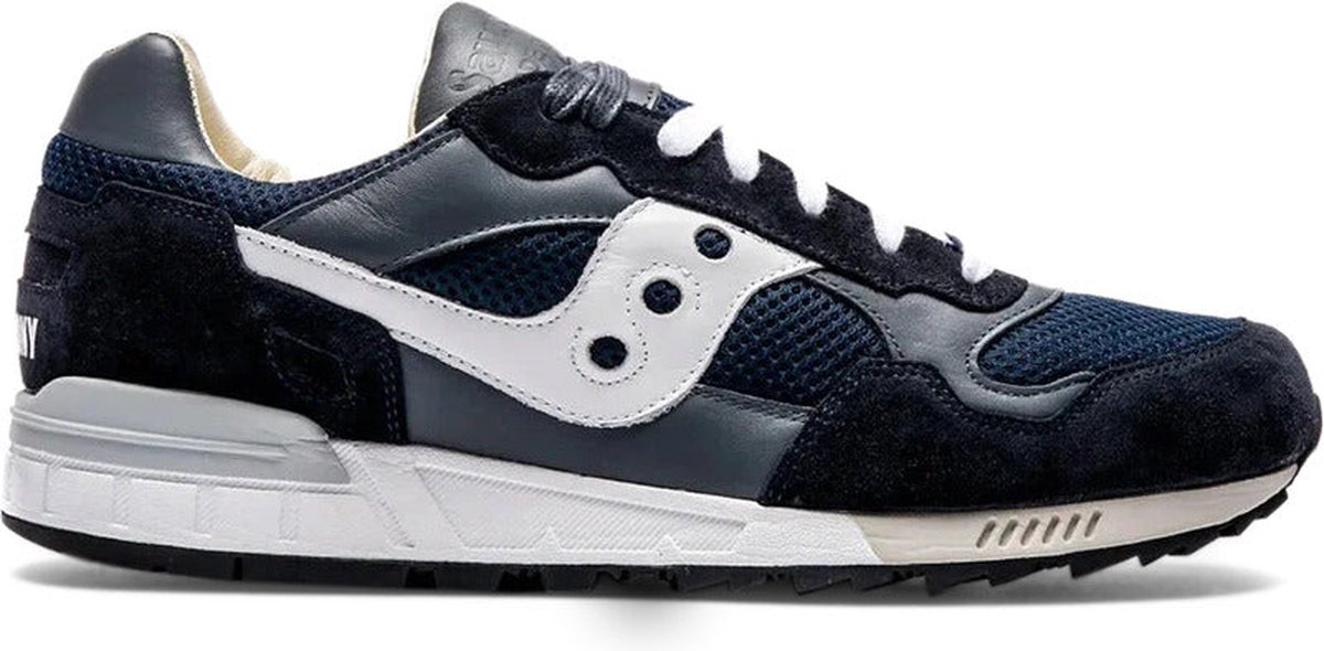Sneakers Van Stof En Suede Met Rubberen Zool Blauw