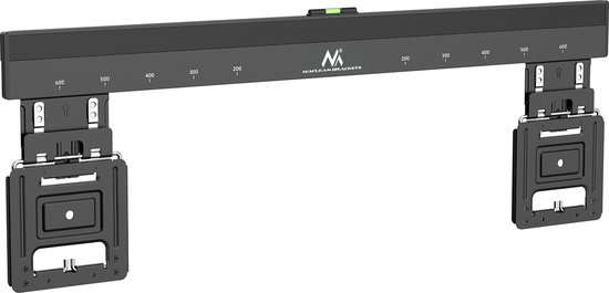 Maclean - TV-beugel - ultraplatte muurbeugel voor TV, 37-80", max VESA 600x400