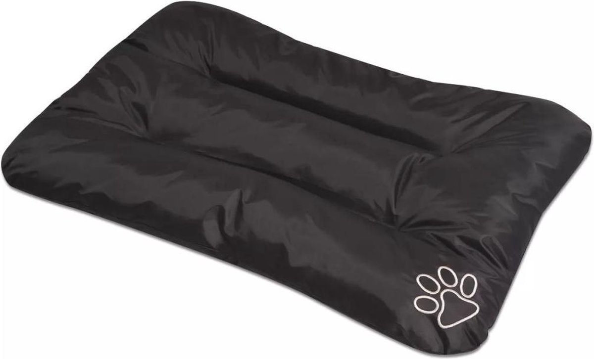 vidaXL Hondenmatras – Hondenneste – Hondenmatras maat L zwart – Hondenbed – Slaapcomfort Hond – Groot Hondenmatras