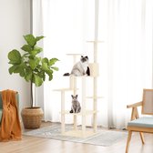 The Living Store Kattenmeubel 1 - 47 x 47 x 153 cm - Alles-in-één kattenmeubel