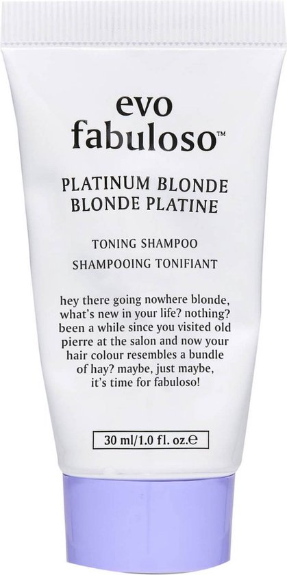 EVO Fabuloso Platinum Blonde Toning Shampoo -30ml
