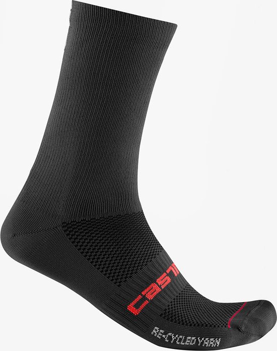 Chaussettes Castelli Re-Cycle Thermal 18 - Noir