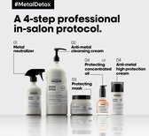 L`Oreal Professionel - Metal Detox - Volledige Set - Pre-Spray + Shampoo + Masker + Olie + Cream - Anti Haarbreuk + KG Ontwarborstel - Serie Expert Giftset
