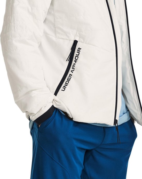 Ua Storm Session Hybrid Jacket-Wht Size : LG
