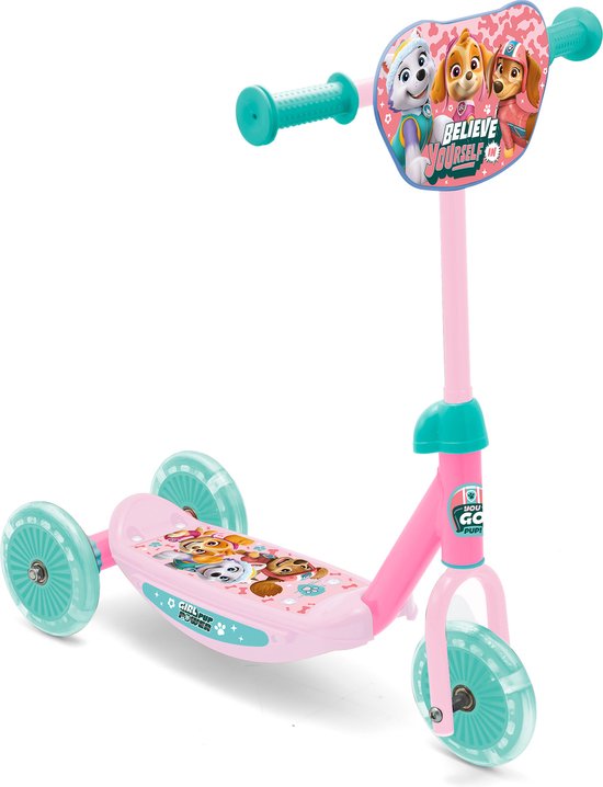 Nickelodeon Paw Patrol 3-wiel Kinderstep Meisjes Roze/lichtblauw