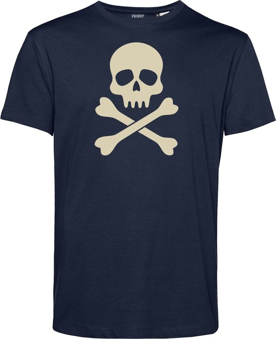 T-shirt enfant Crâne de Pirate | Costume d'Halloween pour les Enfants | Halloween | Mauvaise fête | Noir | taille 164