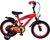 Vélo Enfant Disney Cars - Garçons - 14 pouces - Rouge - Deux freins à main