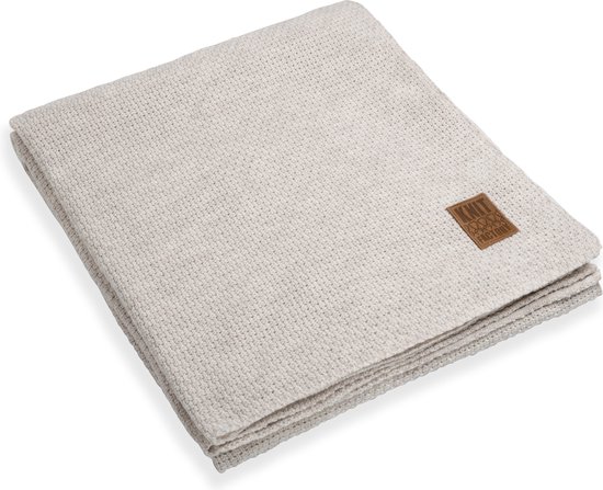 Knit Factory Jesse Plaid XL - Beige - 195x225 cm