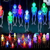 Equivera Skelet Met LED Licht - 10 Stuks - Halloween Decoratie - Halloween Verlichting - Halloween Versiering - Halloween Decoratie Buiten - Halloween Decoratie Licht