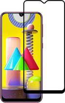 Smartphonica Samsung Galaxy M31 full cover tempered glass screenprotector van gehard glas met afgeronde hoeken geschikt voor Samsung Galaxy M31