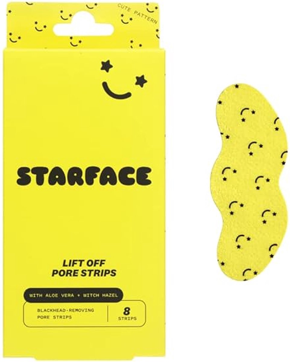 Goedkoopste Starface - Lift Off Blackhead Removing Pore Strips - Acne - Puisten - 8 Count