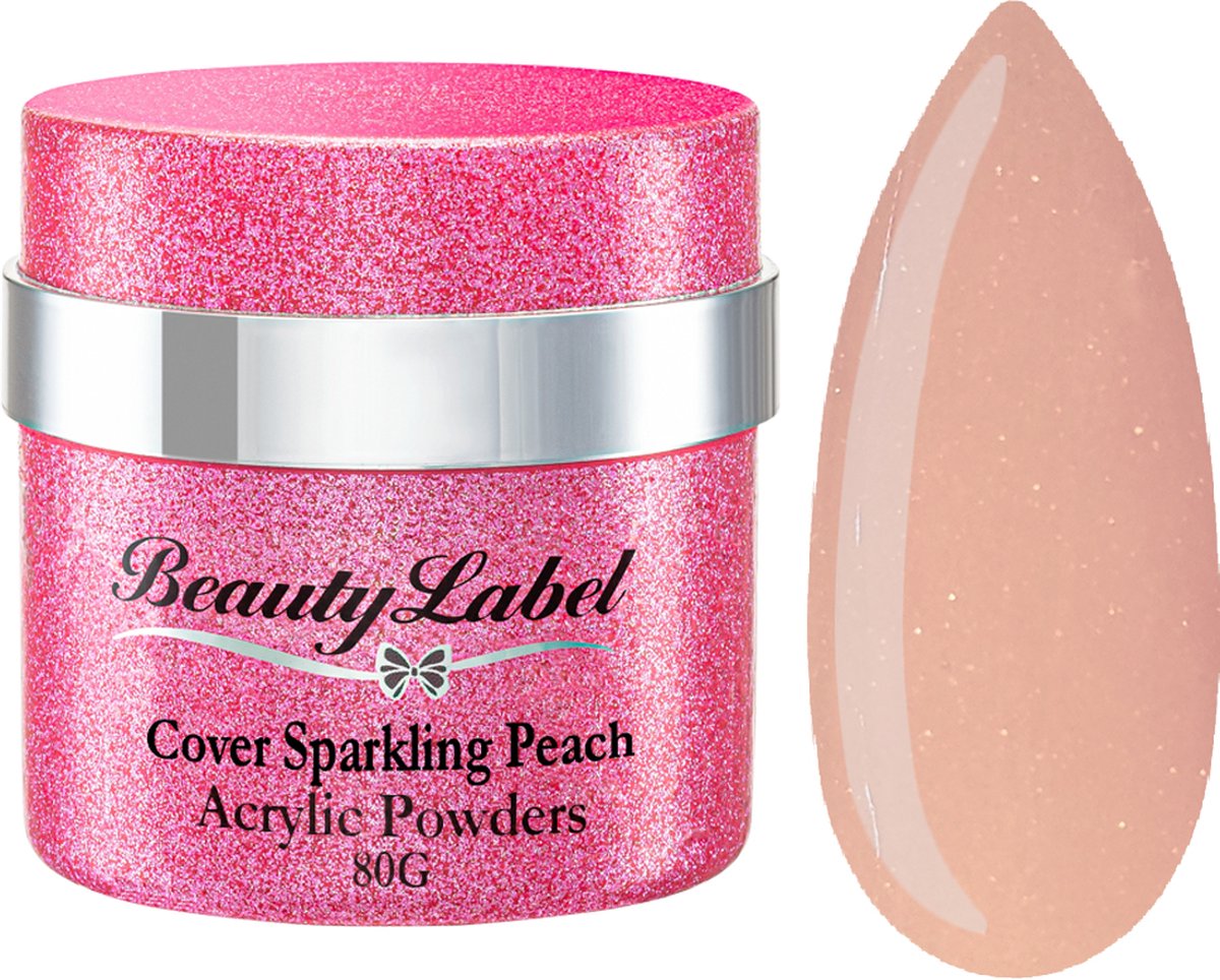 Beauty Label Acrylic Powders - Cover Sparkling Peach 80g