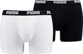PUMA Boxershort Hommes PUMA BASIC BOXER 2-pack - Blanc / Noir - Taille M