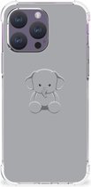 Telefoonhoesje Geschikt voor iPhone 15 Pro Max TPU Case met transparante rand Baby Olifant