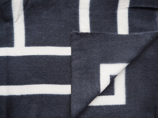 Bijoutheek Sjaal (Fashion) Geometrisch patroon (185cm x 90cm) Zwart