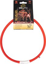 Duvoplus - Halsband Voor Dieren - Hond - Flash Light Ring Usb Silicon 70cm Rood - 1st