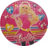 Barbie - borden - 8 stuks - 23 cm ø - karton - Roze - party - kinderfeestje - verjaardag