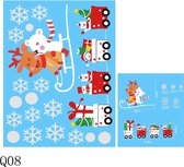 Kerst - Raamstickers - Raamstikkers - Raam Decoratie - Vrolijk Kerstfeest - Muurstickers - Kerstman - Sneeuwvlokken - Elanden - Vensterglas Stickers - Voor Nieuwe Jaar 2024 - Xmas - Party - Kleurrijk