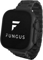 Fungus - Smartwatch bandje - Geschikt voor Apple Watch 38 / 40 / 41 mm - Series 1 2 3 4 5 6 7 8 9 SE iWatch - Metaal - 5 schakel - Zwart