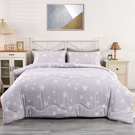 Qiwagu GrüN C166 Duvet 200 x 220 cm 4 Seasons Plants Reversible Duvet